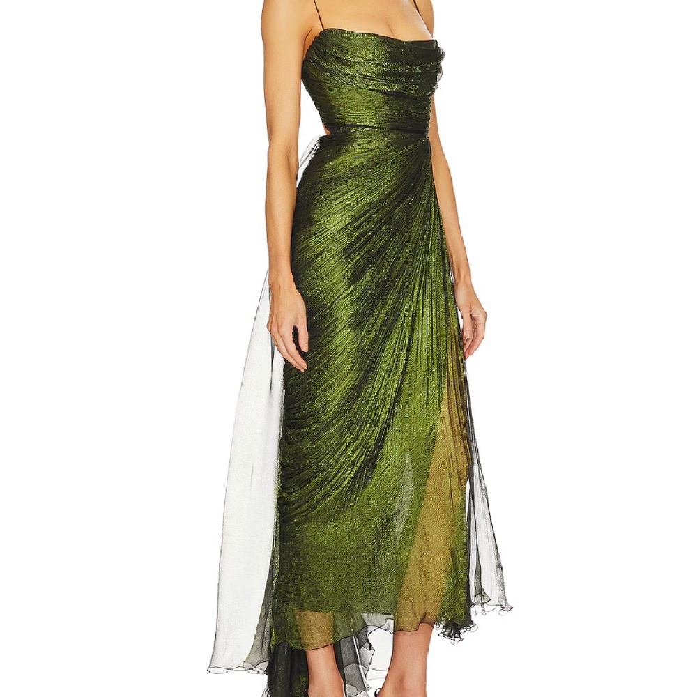 Maria Lucia Hohan Regina Dress in Peridot - Picture 4 of 6